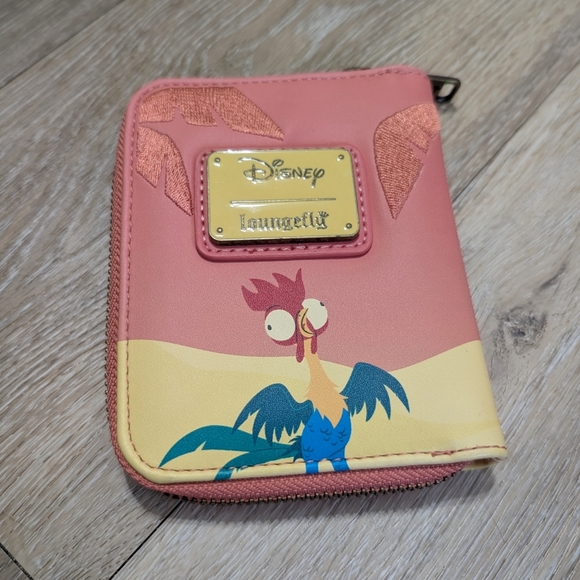 Loungefly Disney Moana Pua & Hei Hei Sunset Wallet BoxLunch Exclusive Disneyland - Picture 5 of 5